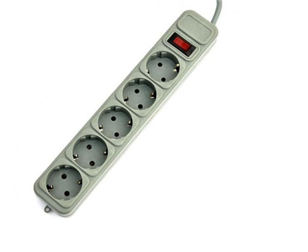 Удлинитель DeTech 16 A 5 гн. 3 м, (DT-SPN05-16-3M) Сетевой фильтр