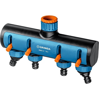 GRINDA PROLine Распределитель TS-4, 3/4-1", четырехканальный с внутр. резьбой