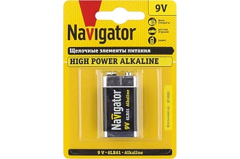 Батарейка Navigator Крона 94 756 NBT-NE-6LR61-BP1