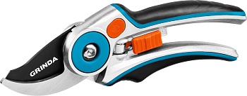 Секатор GRINDA PROLine P-29 210 мм усил. с алюм. ручками