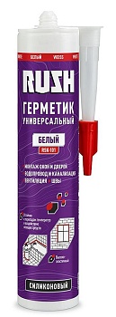 Герметик силиконовый RUSH RSK-101 универсальный белый 240 мл
