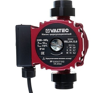 Насос циркуляционный Valtec RS 25/4/180 с гайками