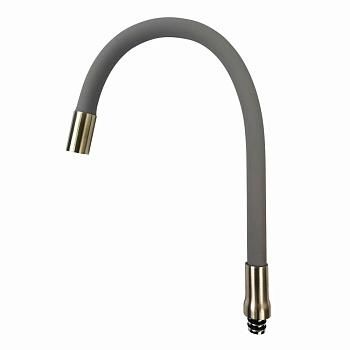 Гусак силиконовый нерж. STM-55 Gray (излив)