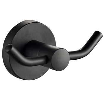 Крючок двойной HB8705-2 Black в блистерной упаковке