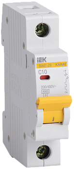 Автомат IEK ВА47-29 1р 10A 4,5 кА х-ка С ИЕК (IEK)