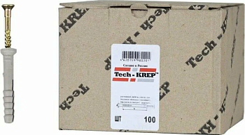 Дюбель с шурупом БМ 6х40 Tech-KREP (потай)
